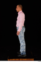  George Lee blue jeans pink shirt standing whole body 0003.jpg